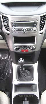 Manual transmission console, 2010 Outback