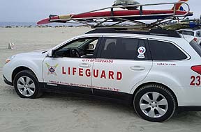 2010 Subaru Outback LifeGuard support cars in Coronado, California