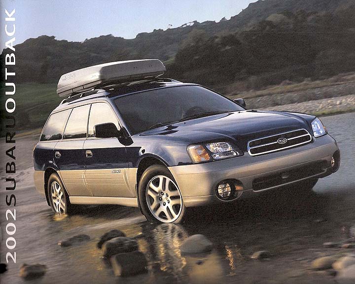 2002 subaru outback brochure