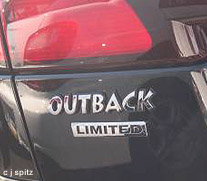 new for 04 Outback tailgate logo
