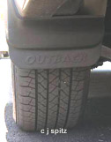 new for 04 mud flap with black lettering