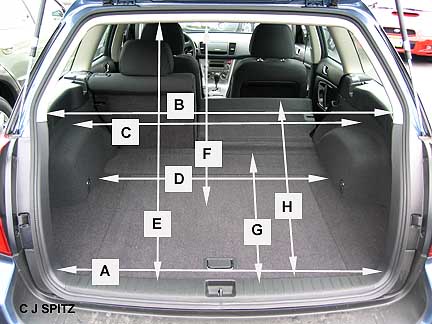 measurements 05 Legacy Outback cargo