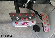 optional medal STi foot pedals