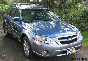 2008 Outback, blue