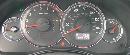 2008 speedometer in both miles and kilometers