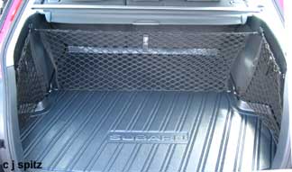 Subaru seatback and side cargo nets
