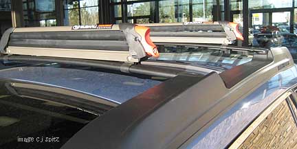 2010 Outback roof rack ski attachment