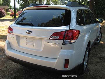 rear view 2010 Subaru Outback