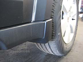 2010 optional small splash guards