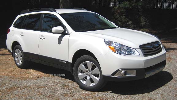 2010 Outback Limited, satin white, side view