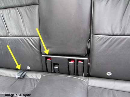 subaru outback rear seat cushion flips up to fold the back seats flat.