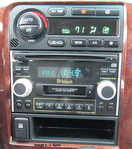 subaru outback mcintosh stereo- 200w, 11 speaker am fm weatherback cd, cassette