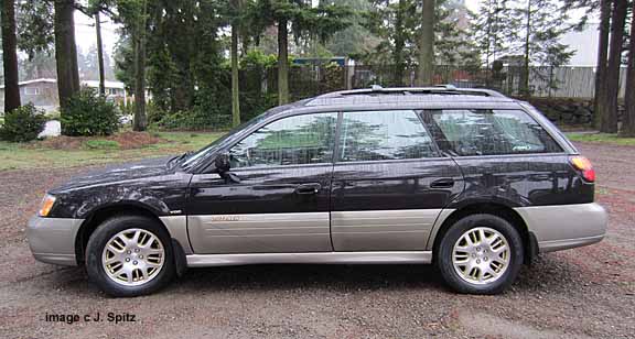 side view 2002 subaru outback vdc