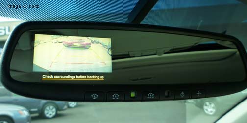 rear view mirror with rear view back-up camera display