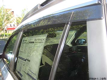 side window moldings on subaru outback