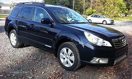 new 2012 Subaru Outback color- deep indigo pearl