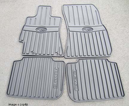 subaru all weather floor mats, sold in a set of 4 only