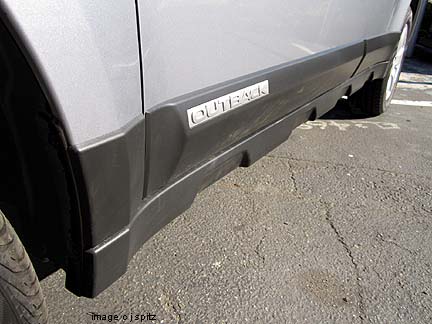 all 2010-2012 Subaru outbacks have unpainted rocker trim