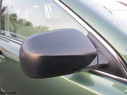 subaru outback, black unpainted outside mirror