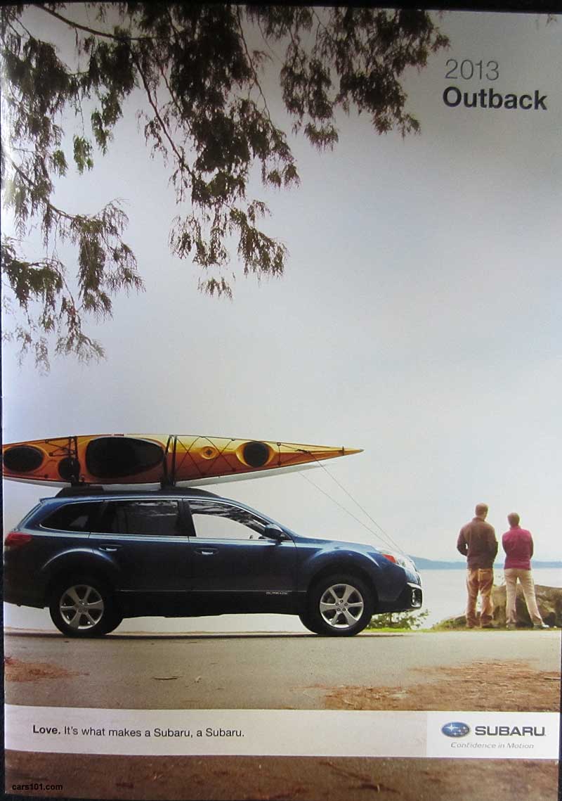 2013 subaru outback brochure cover