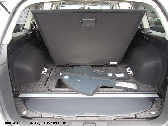 2013 subaru outback cargo luggage cover stores under the cargo area floor