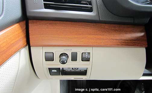 outback driver controls, limited 2013 model