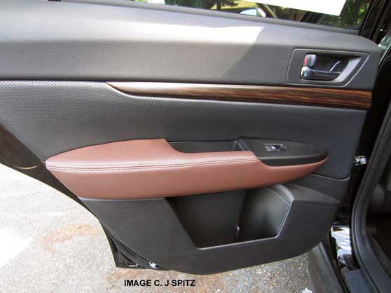 saddle brown leather door trim, 2013 subaru outback