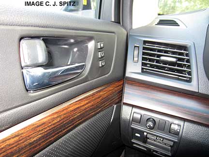 outback limited special appearance package's dark wood trim