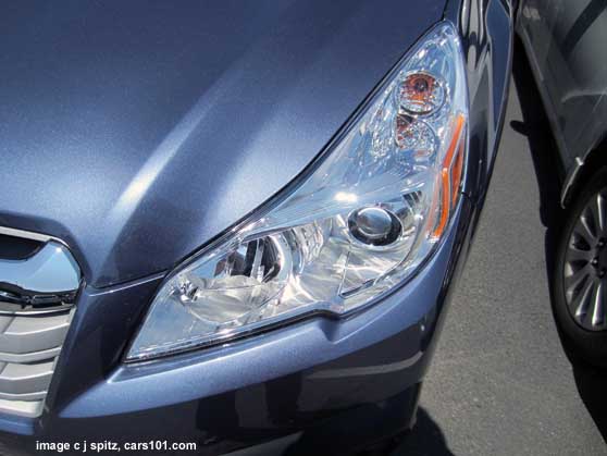 2013 subaru outback front head light, blue