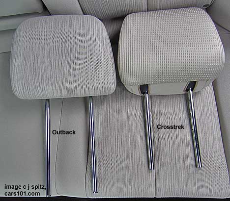 2014, 2013 subaru outback and crosstrek headrests