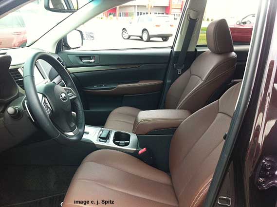 saddle brown leather, 2013 Outback