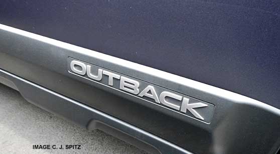 2013 subaru outback logo, twilight blue color shown