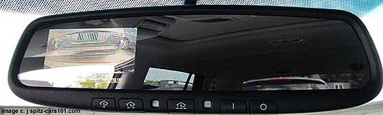 rear view mirror with rear view back-up camera display