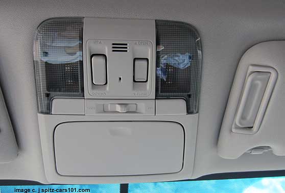 overhead console 2013 outback