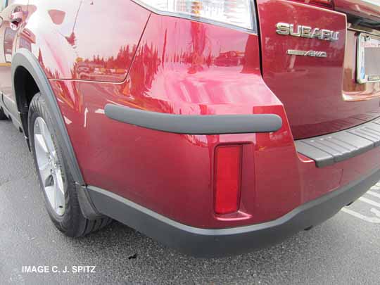 2013 subaru outback optional rear bumper corner moldings