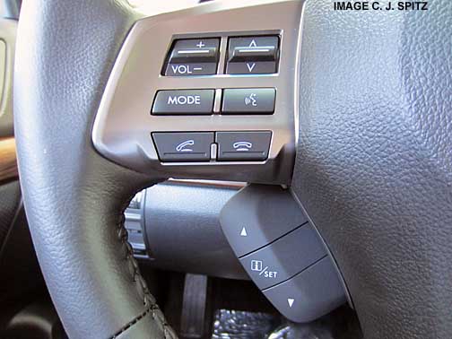 outback limited steering wheel close-up