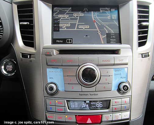 2014, 2013 outback navigation system, Limited model