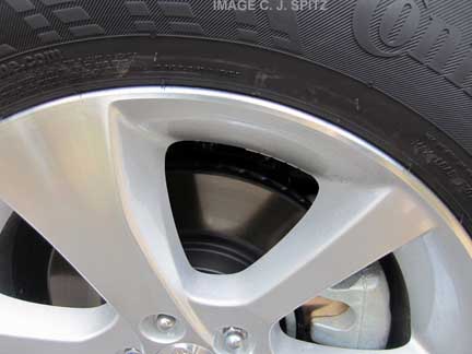 2013 outback alloy wheel closeup