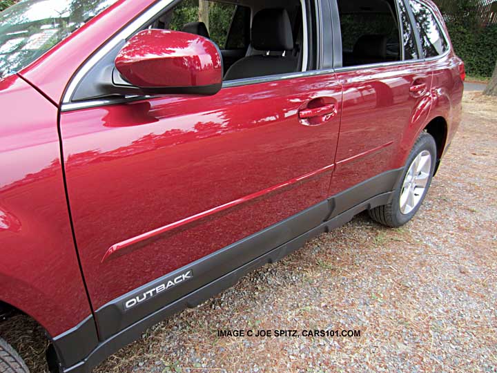 2014 subaru outback body side molding