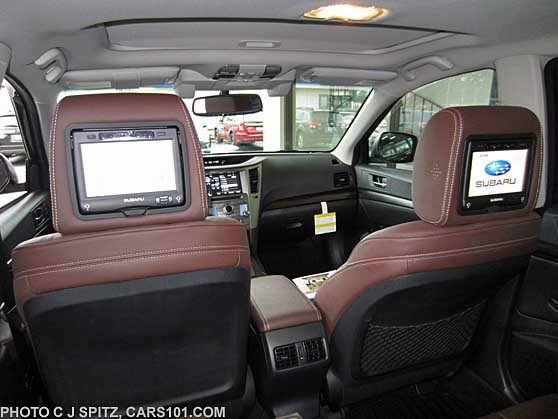 Subaru Outback with optional headrest DVD players for back seat passengers