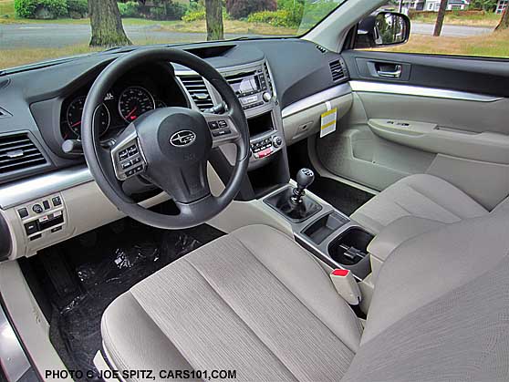 2014 subaru outback 2.5i ivory interior, manual transmission