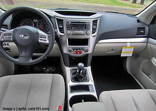 2014 subaru outback 2.5i ivory cloth interior