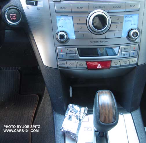 disabled 2013, 2014 Outback Special Appearance Package keyless access key wrapped in foil