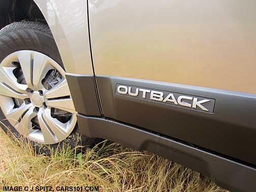 2014 outback 2.5i tungsten metallic outback side logo