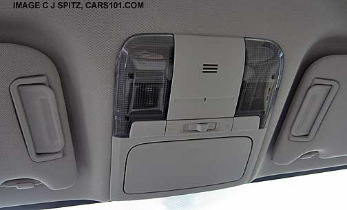 2014 subaru outback 2.5i over console with eyeglass holder, microphone, map lights