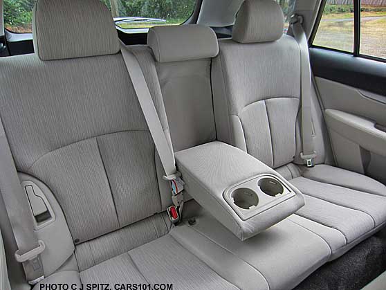 2014 subaru outback rear seat, ivory cloth shown