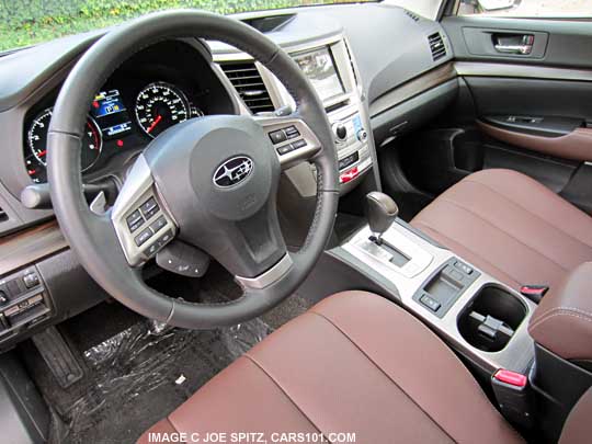 saddle brown leather 2014 subaru outback limited special appearance package