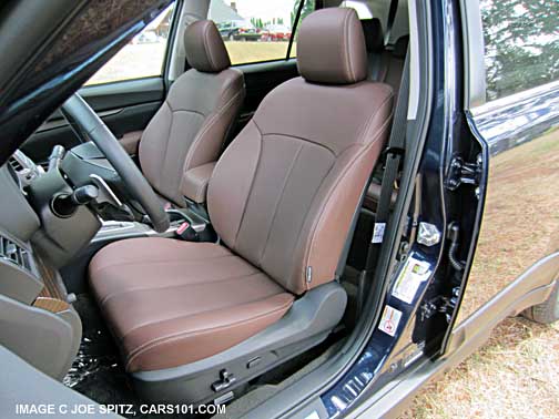 outback special appearance package driver front seat, saddle brown leather