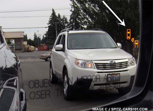 Subaru Outback Blind Spot Detection mirror