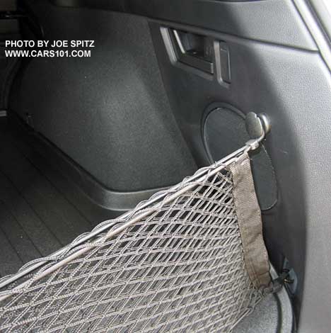 2015 Outback optional rear cargo net requires attachment points, included in package